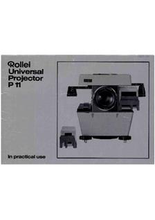 Rollei P 11 Universal manual. Camera Instructions.